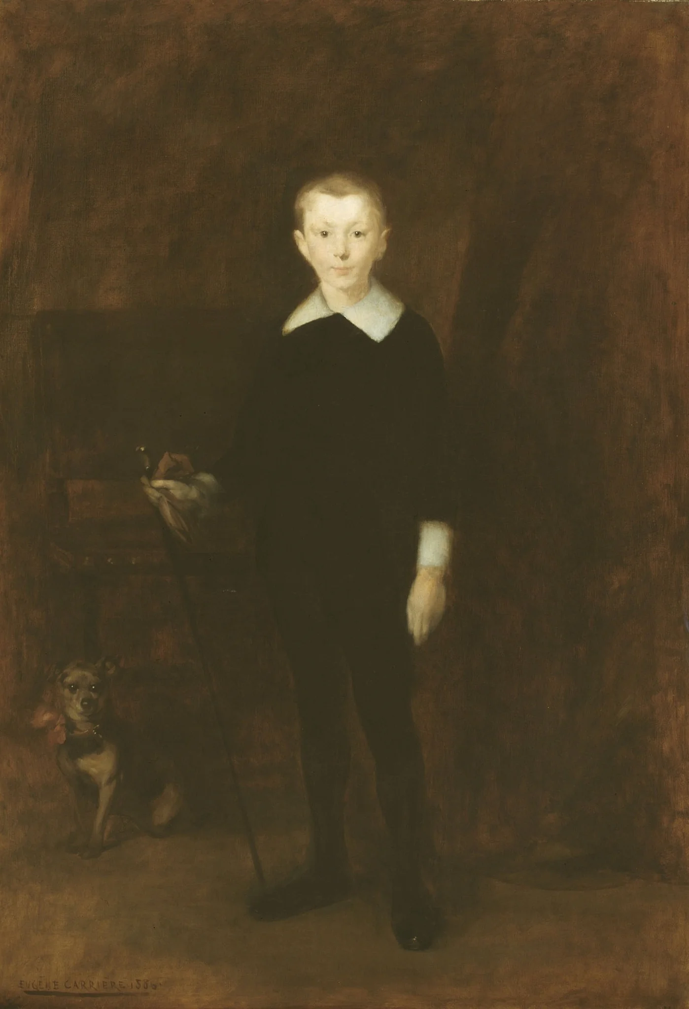 Portrait of a Boy, detail