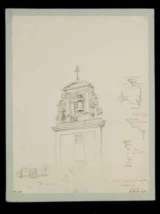 One of 235 drawings of architectural subjects in France, Germany, and Italy, by Walter John Nash Millard, 3