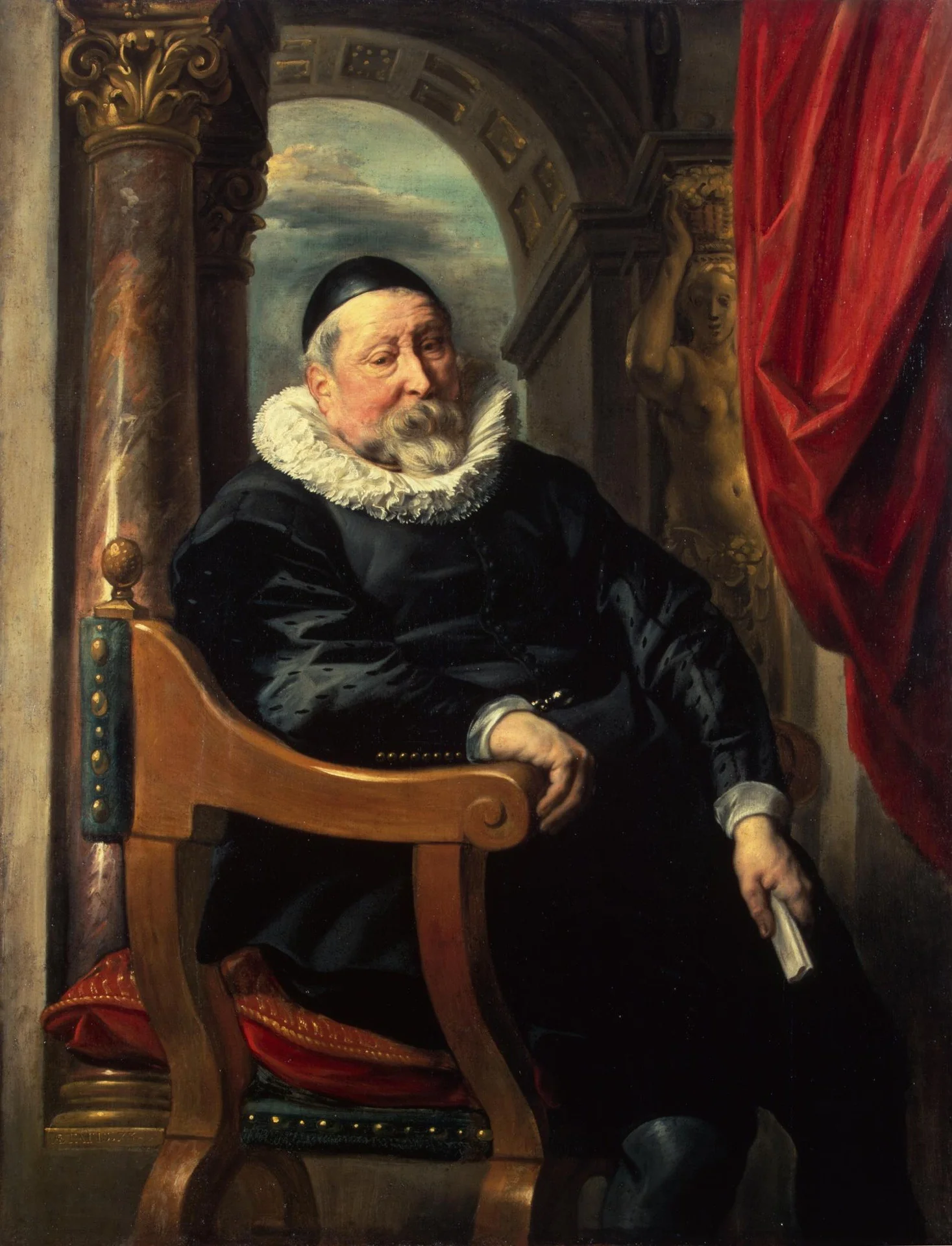 Portrait of an Old Man, detail