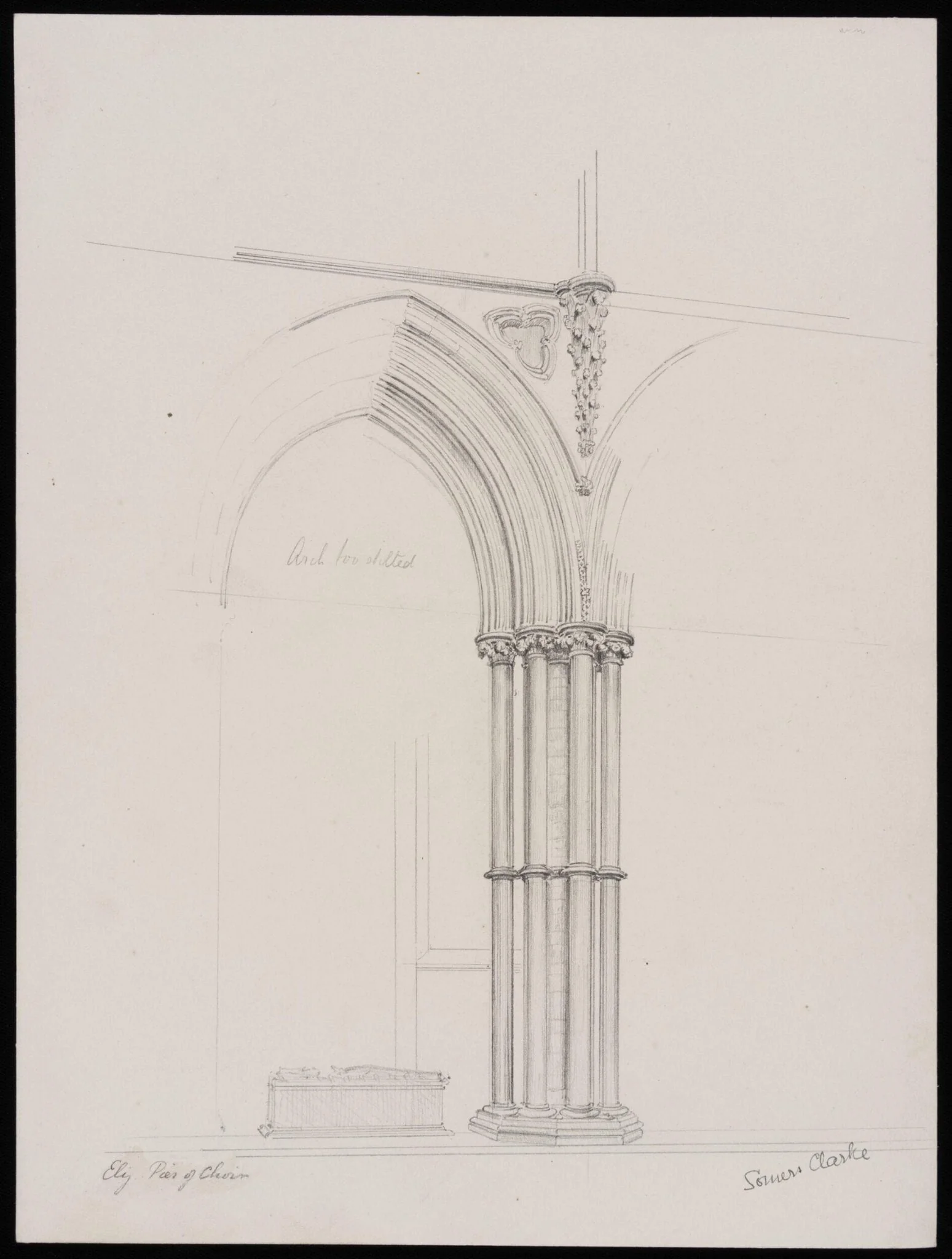 Pier of Choir, Ely Cathedral, detail