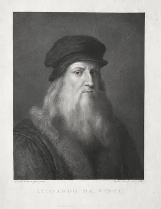 Leonardo da Vinci, by Raffaello Morghen, 1817