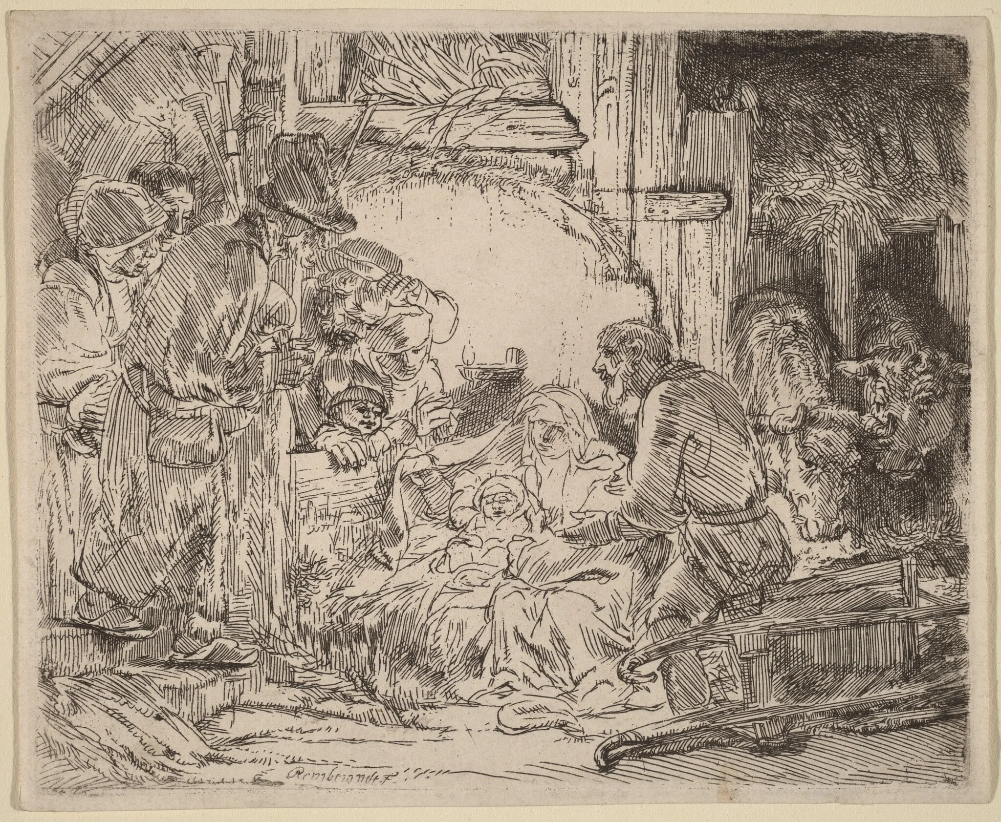 The Adoration of the Shepherds: with the Lamp, detail