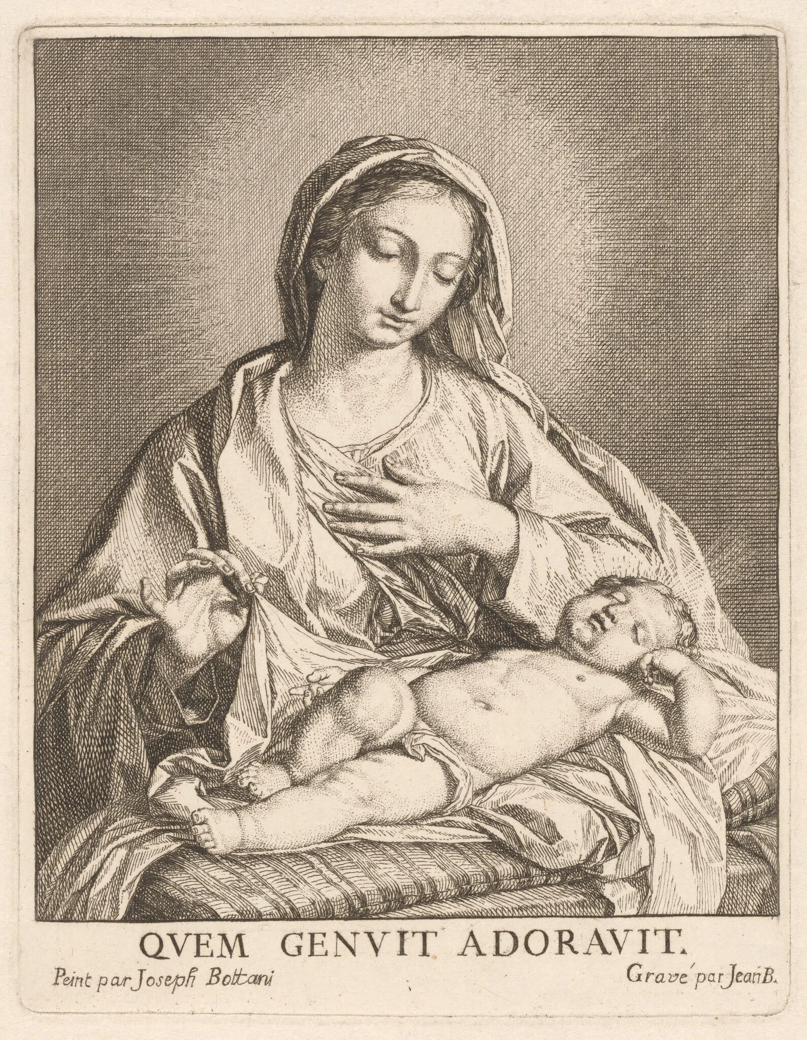 The Virgin and Sleeping Child, detail
