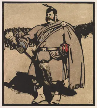 London Types: Drum-Major, by William Nicholson, 1898