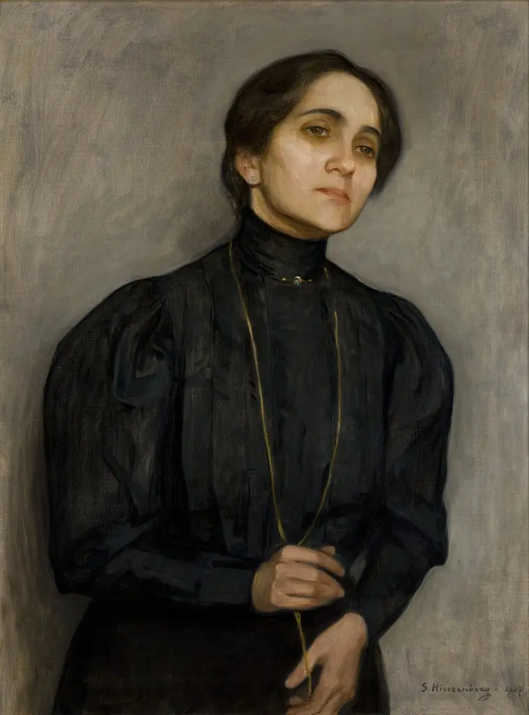 Portrait of Maria Feldman, by Samuel Hirszenberg, oil, 1907