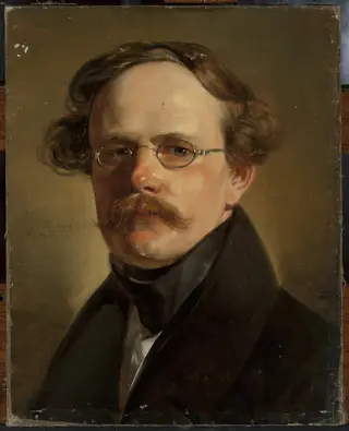 Portrait of Antoni Paszyc, colonel, by Jan Nepomucen Głowacki, oil, 1840