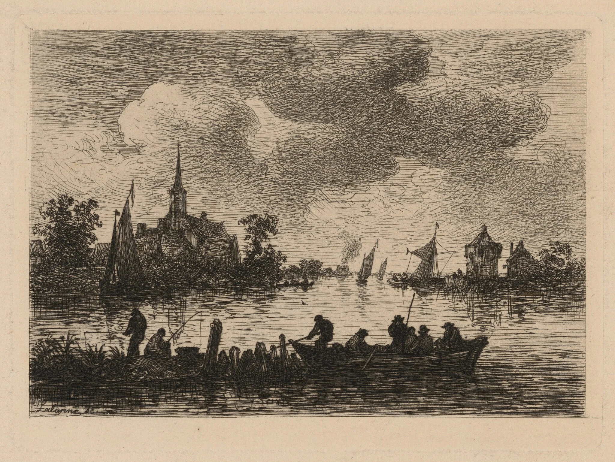 Banks of the Meuse, detail