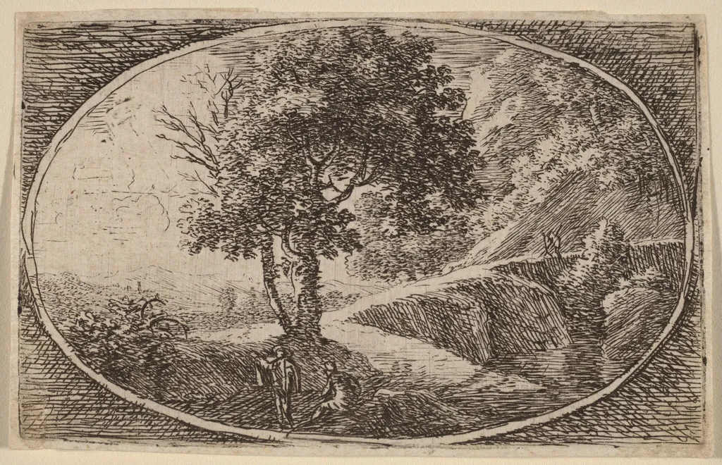 A Winding Road, by Herman van Swanevelt, ink, 1628