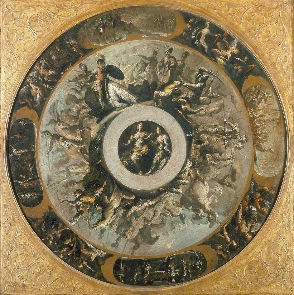 Design for a silver Basin, detail