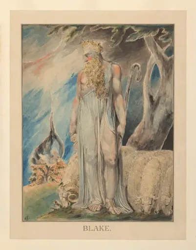 Moses and the Burning Bush, by William Blake, watercolor, 1802