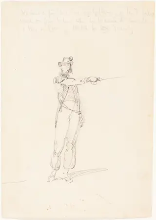Admiral Sir Edward Pellew, by George Chinnery, graphite, 1801