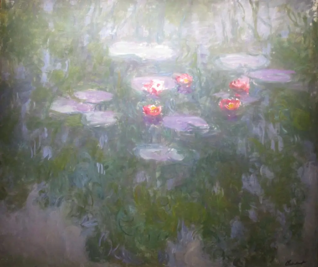 Nympheas, by Claude Monet, oil, 1917