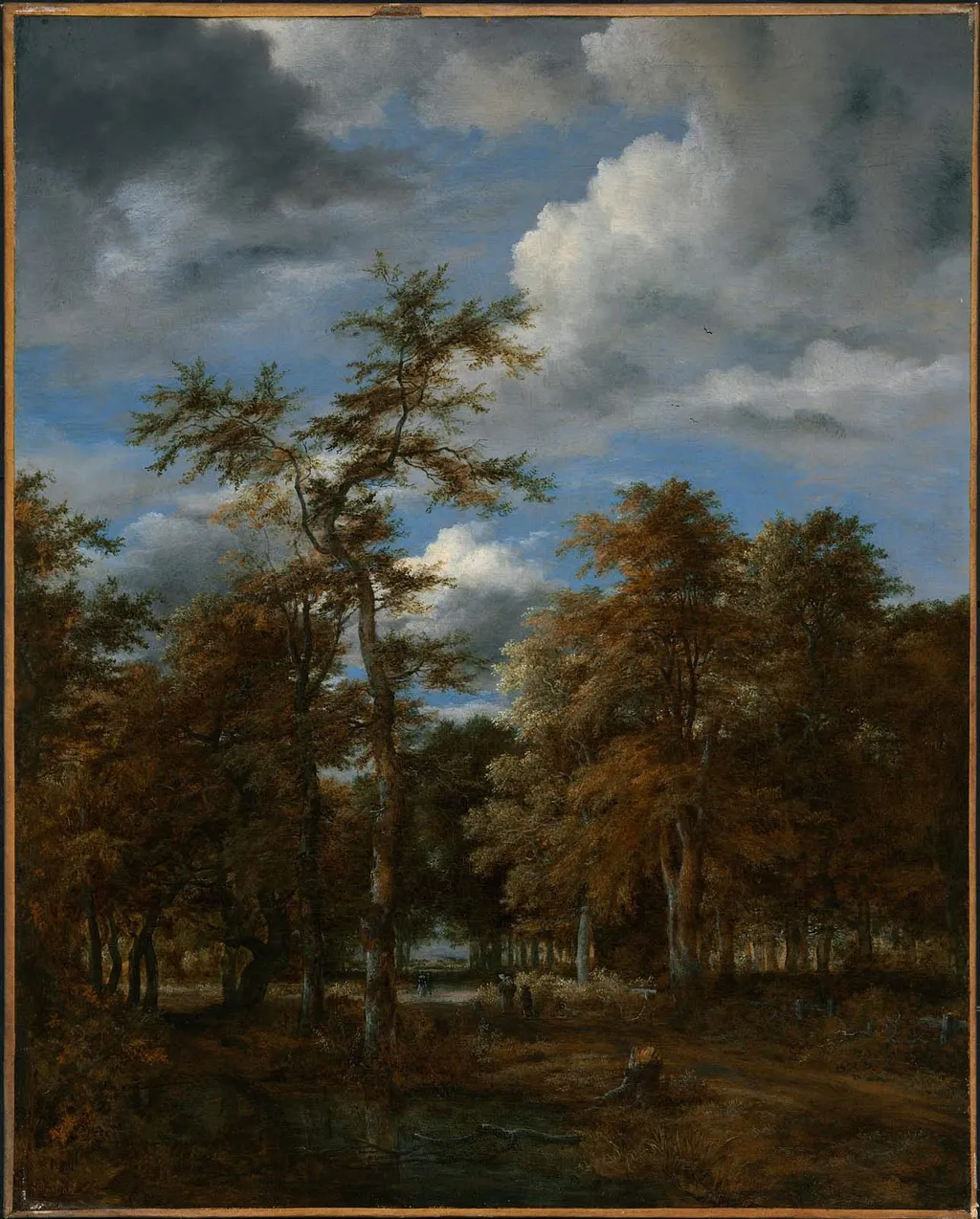 Woodland Vistas, by Jacob van Ruisdael, oil, 1660