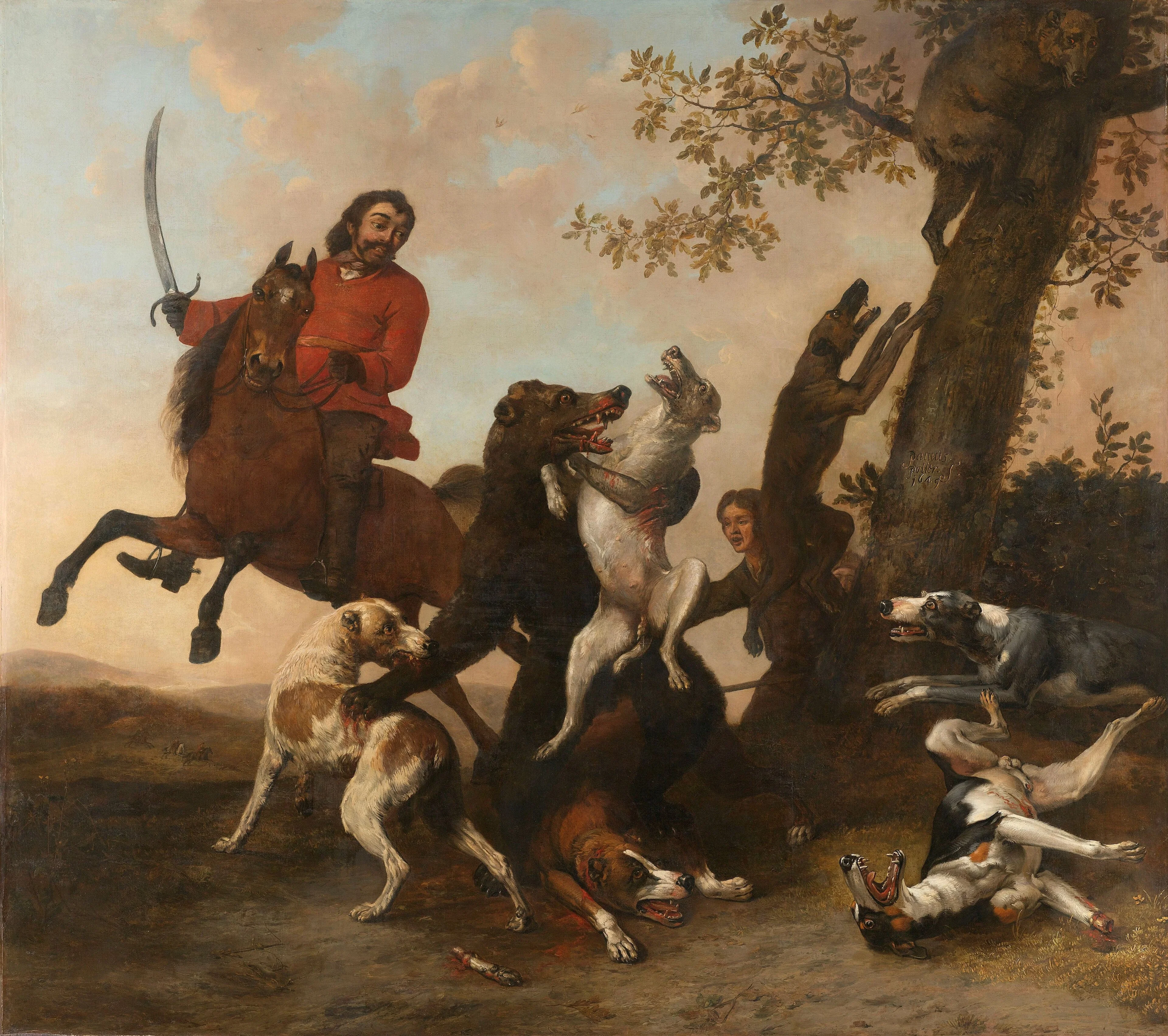 The Bear Hunt, detail