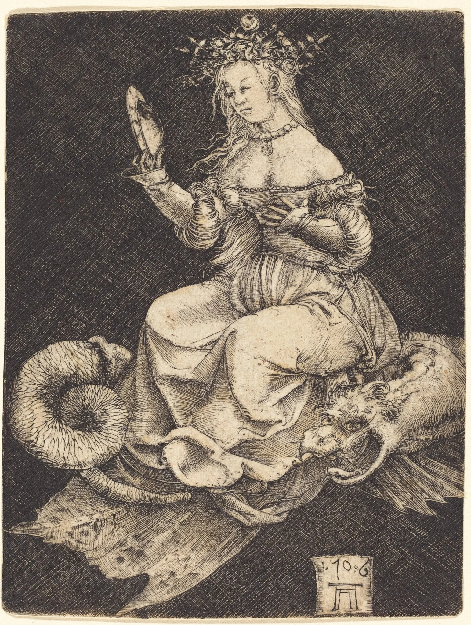 An Allegory of Pride, detail