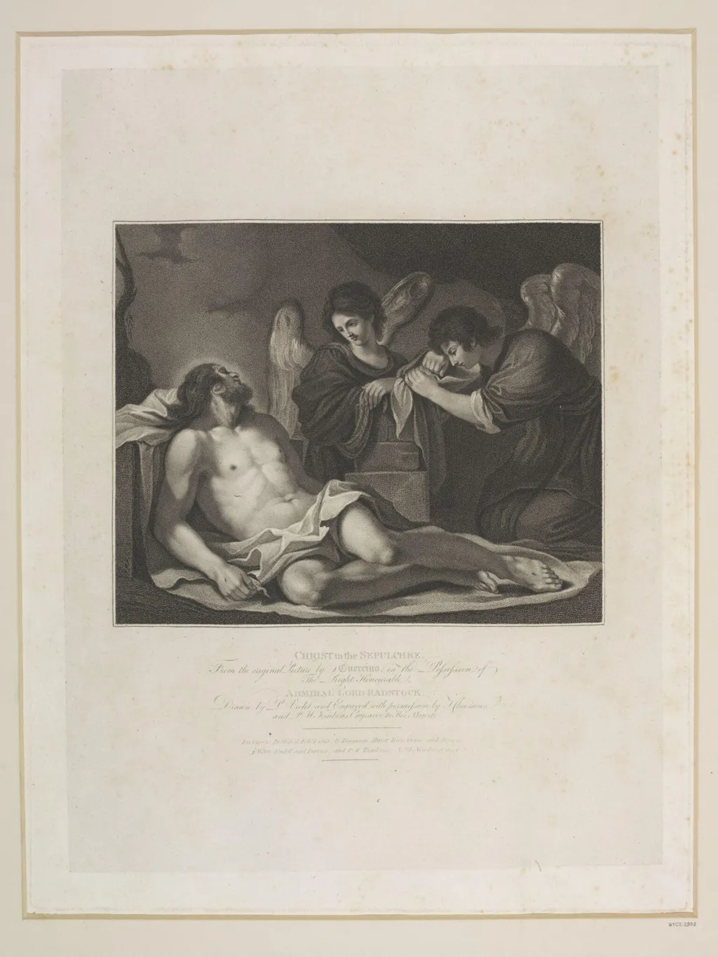 Christ in the Sepulchre, by Thomas Cheesman, 1850