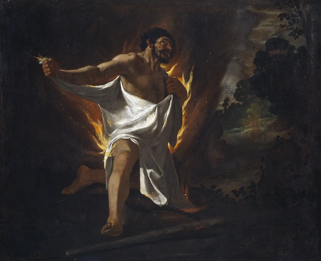 The Death of Hercules, by Francisco de Zurbarán, oil, 1634