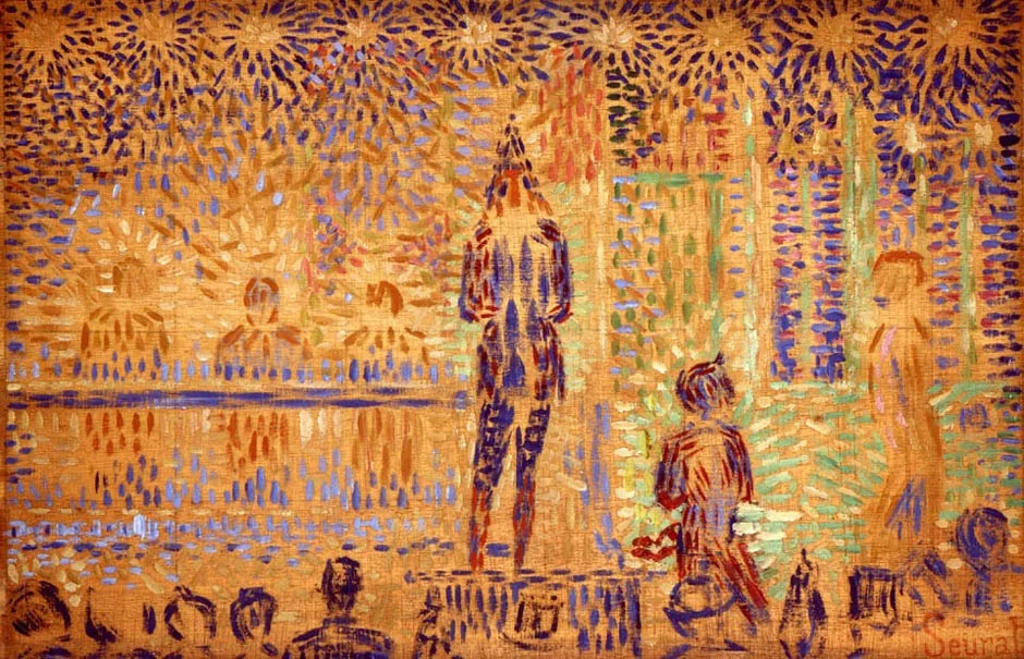 The Circus Parade (Study), detail