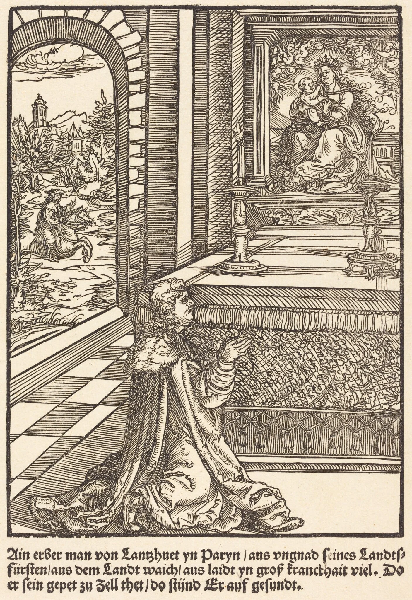 Ain erber man von Lanshuet ..., detail