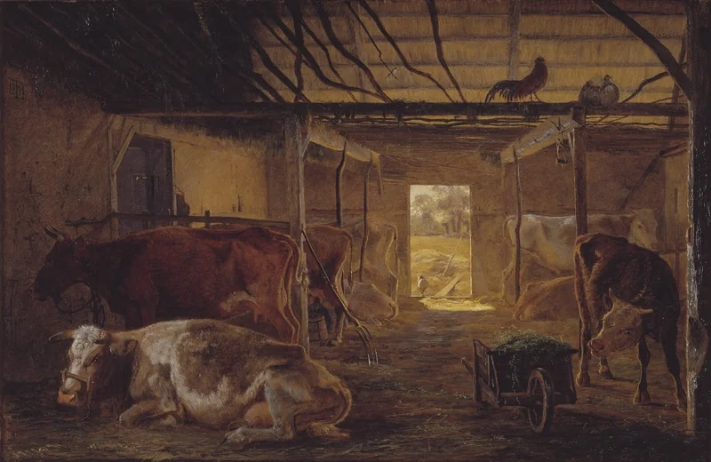 A Cowshed on a Farm at Vejby, Zealand, detail