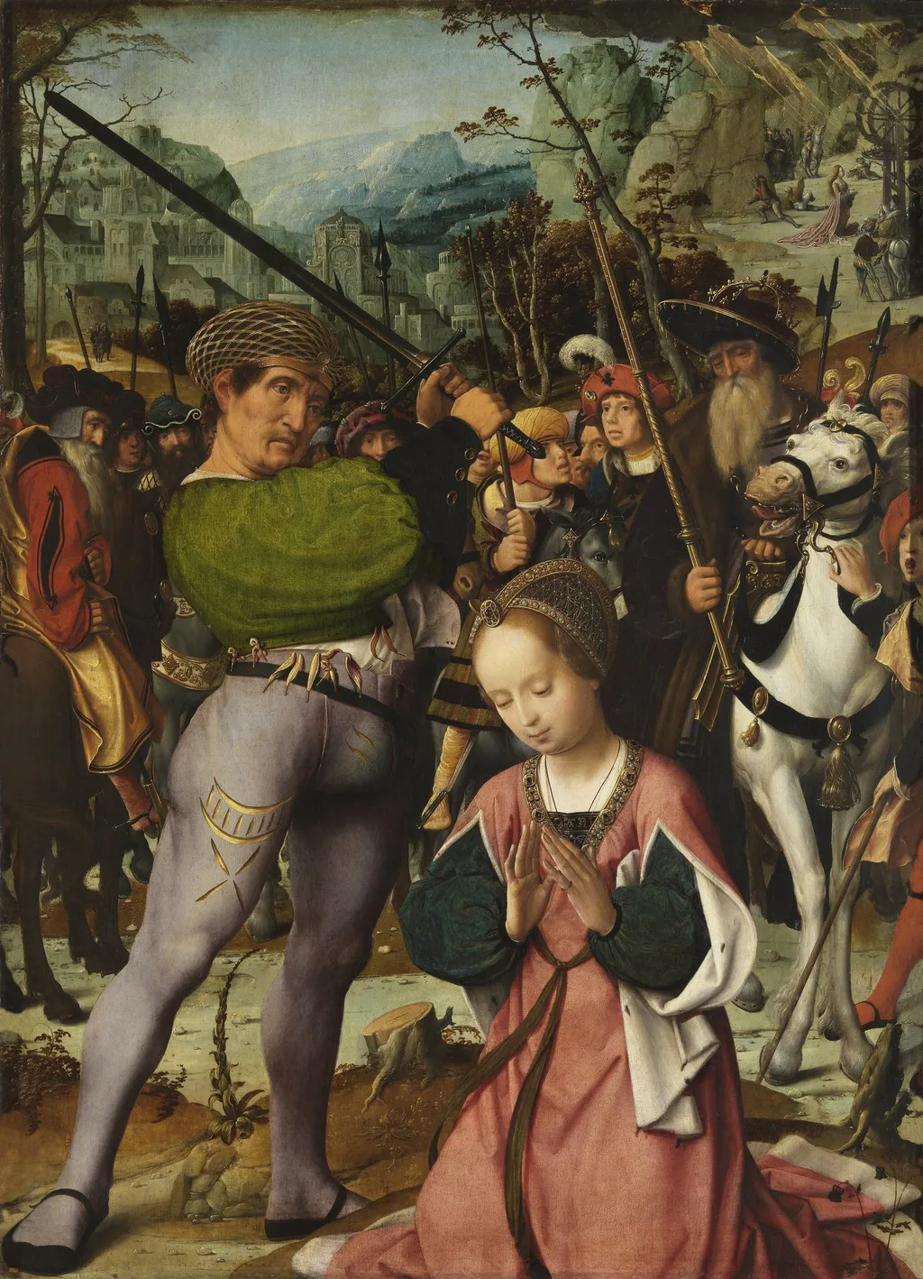 The Martyrdom of St Catherine, by Jan Provoost, oil