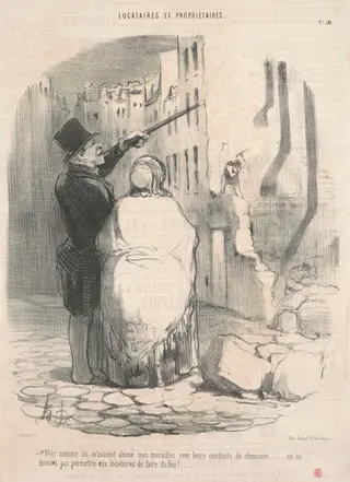 Vois comme ils avaient abimè ..., by Honoré Daumier, ink, 1848