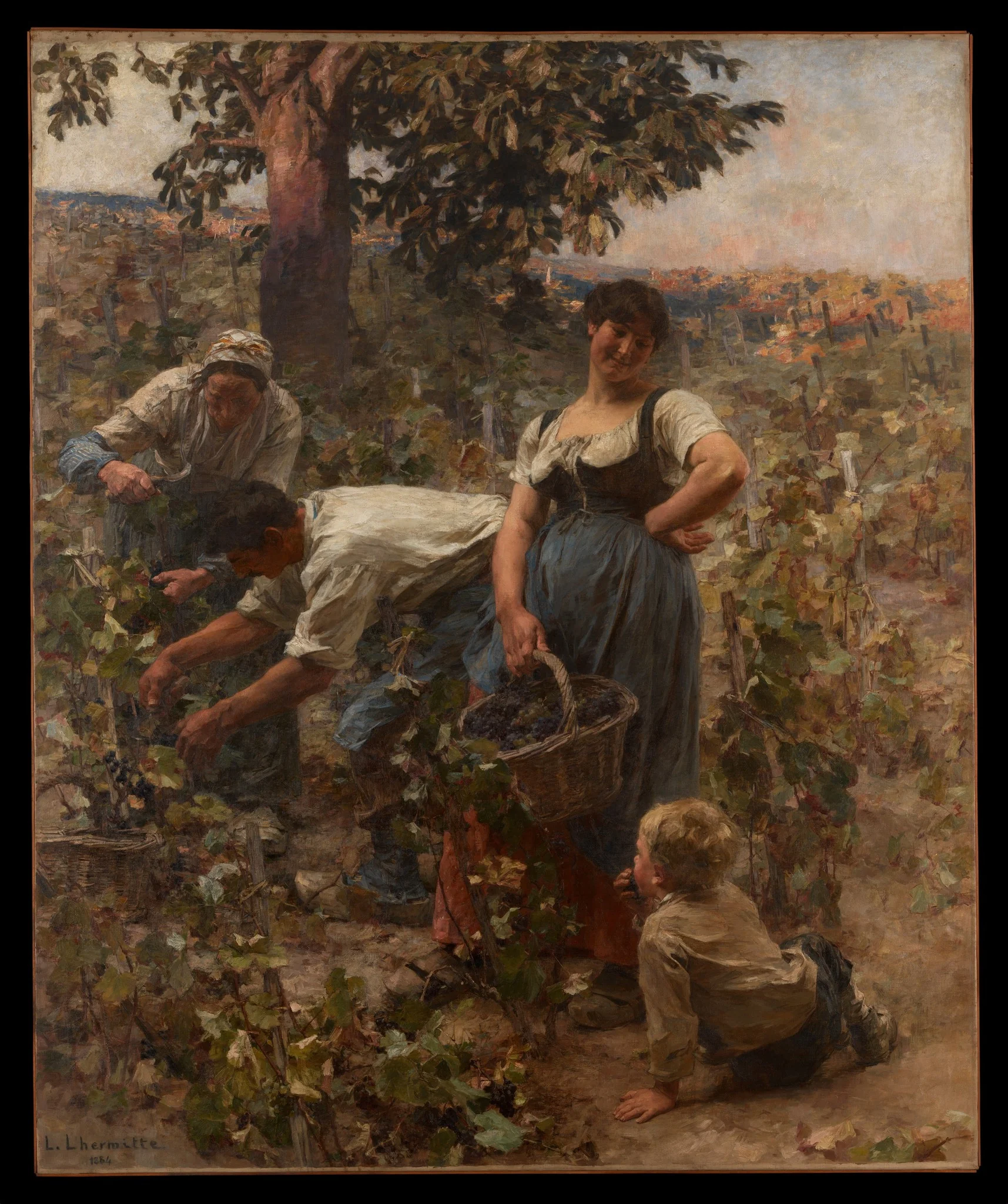 The Grape Harvest, detail