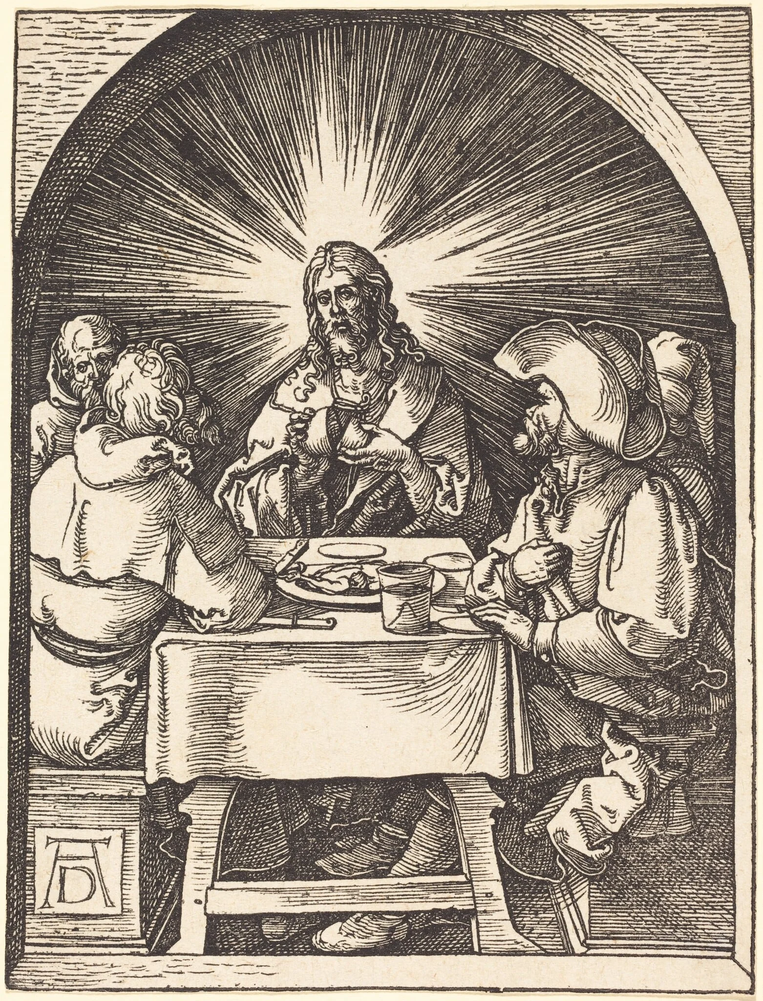 Christ at Emmaus, detail