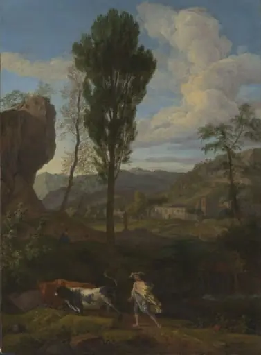 Arcadian Landscape Mercury and Io, by Johannes Glauber, unspecified, 1703