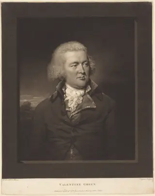 Valentine Green, by Valentine Green, ink, 1788
