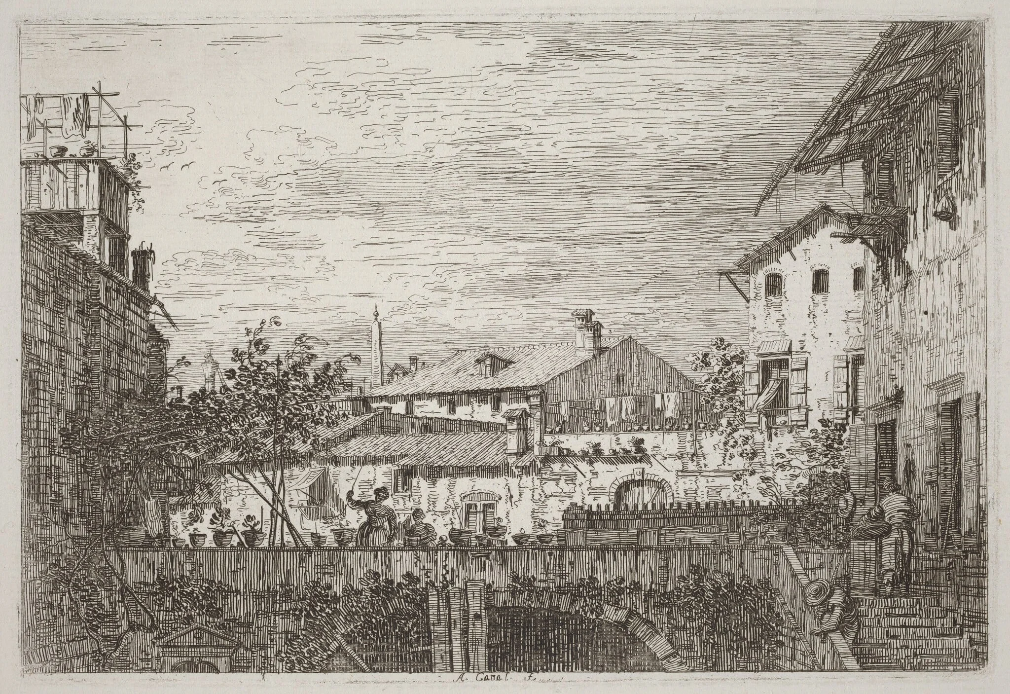 The Terrace [lower right], detail
