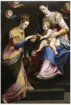 The Mystic Marriage of Saint Catherine, detail