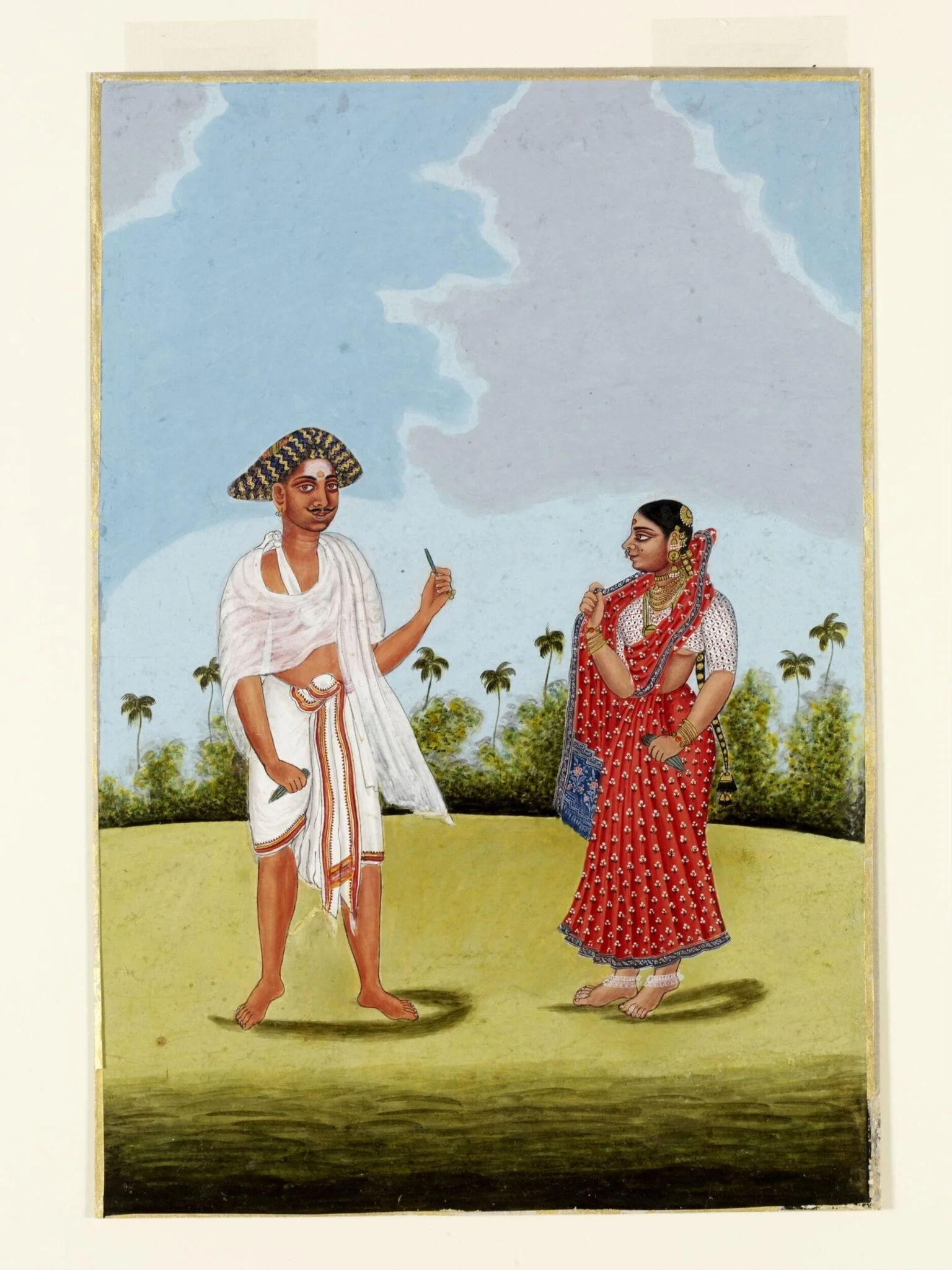 A couple from Kanara, detail