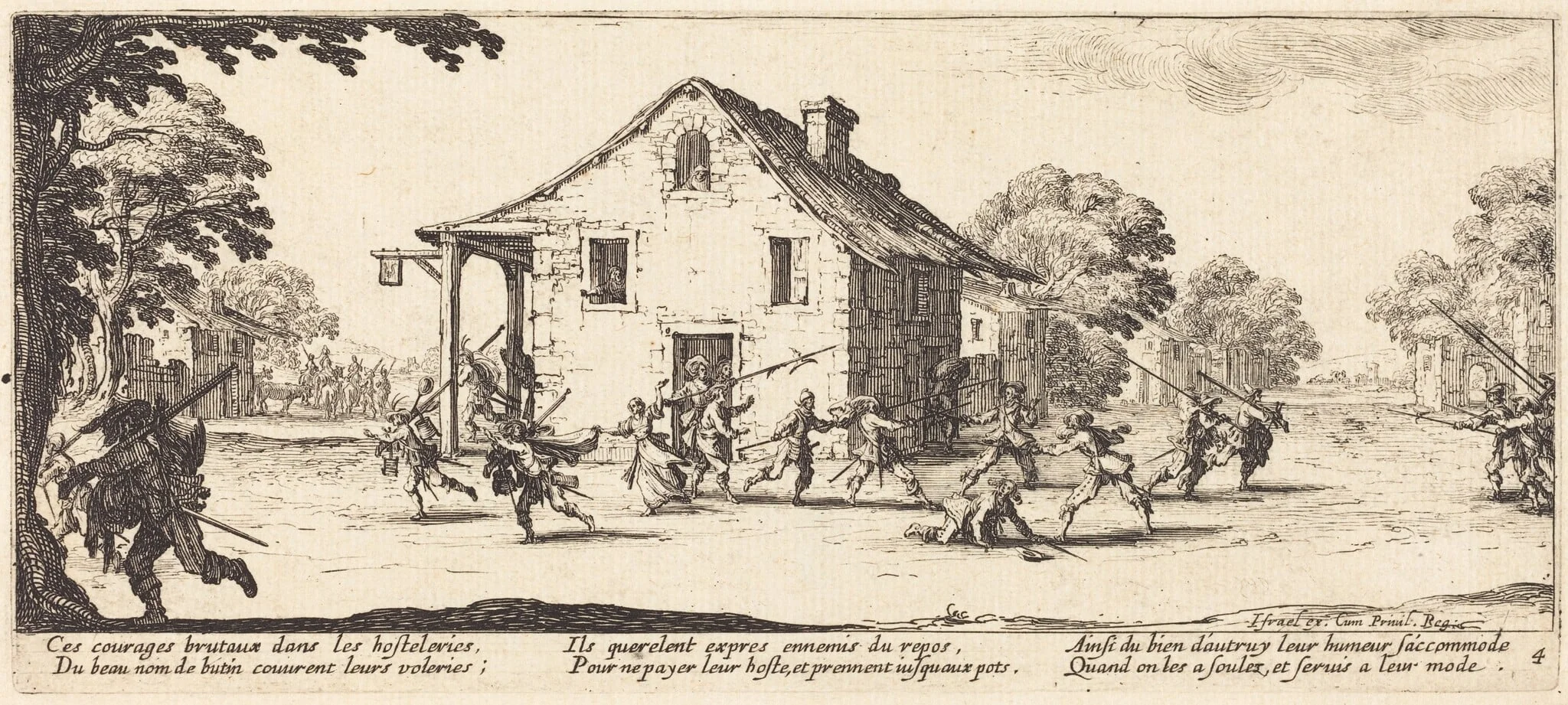 Scene of Pillage, detail