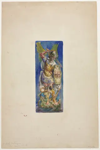 Design for Stained Glass, by John La Farge, 1878