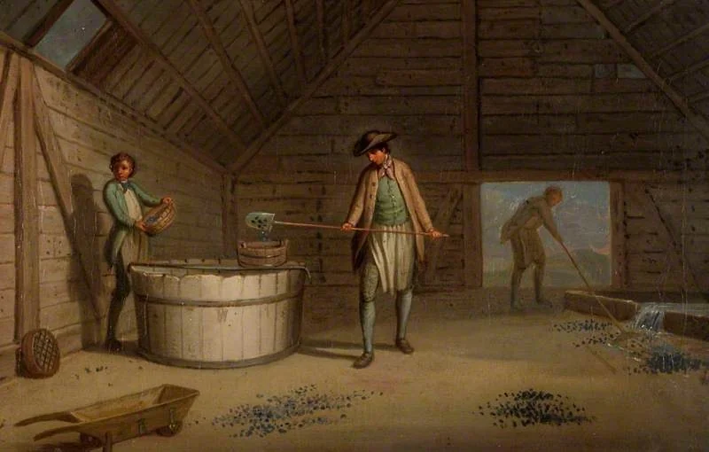 Lead Processing at Leadhills: Washing the Ore, detail