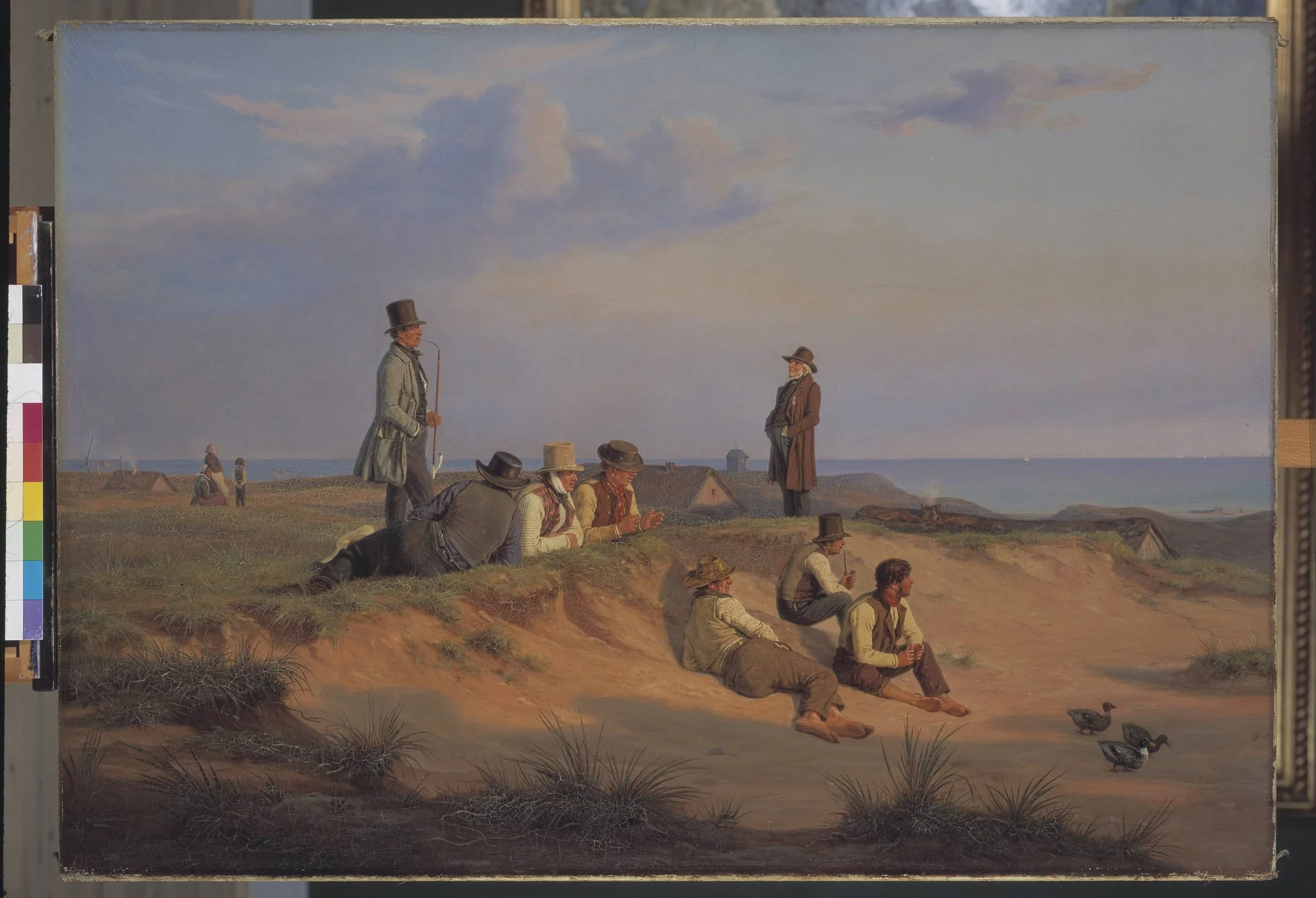 Mænd af Skagen en sommeraften i godt vejr, detail