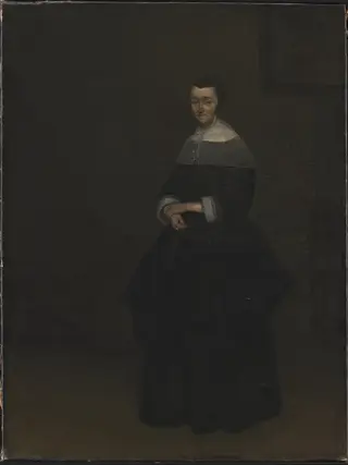 Portrait of a Lady, by Gerard ter Borch, oil, 1659