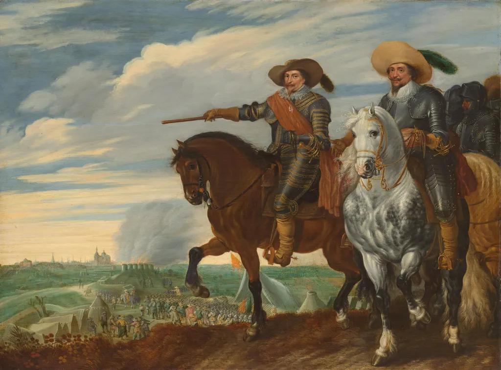 Frederick Henry and Ernst Casimir of Nassau-Dietz at the Siege of ’s Hertogenbosch, by Paulus van Hillegaert, unspecified, 1629