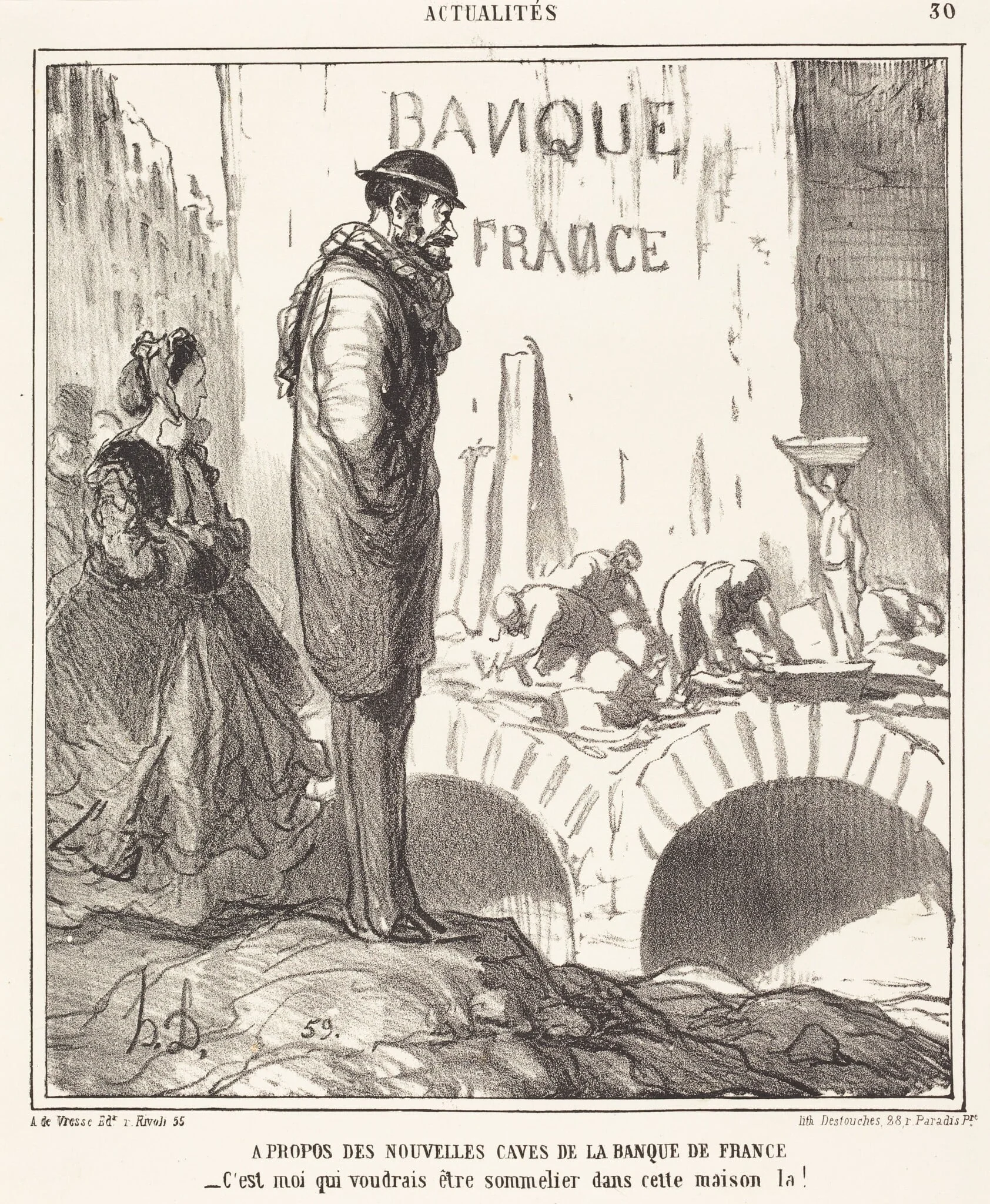 A propos des... caves de la Banque de France, detail