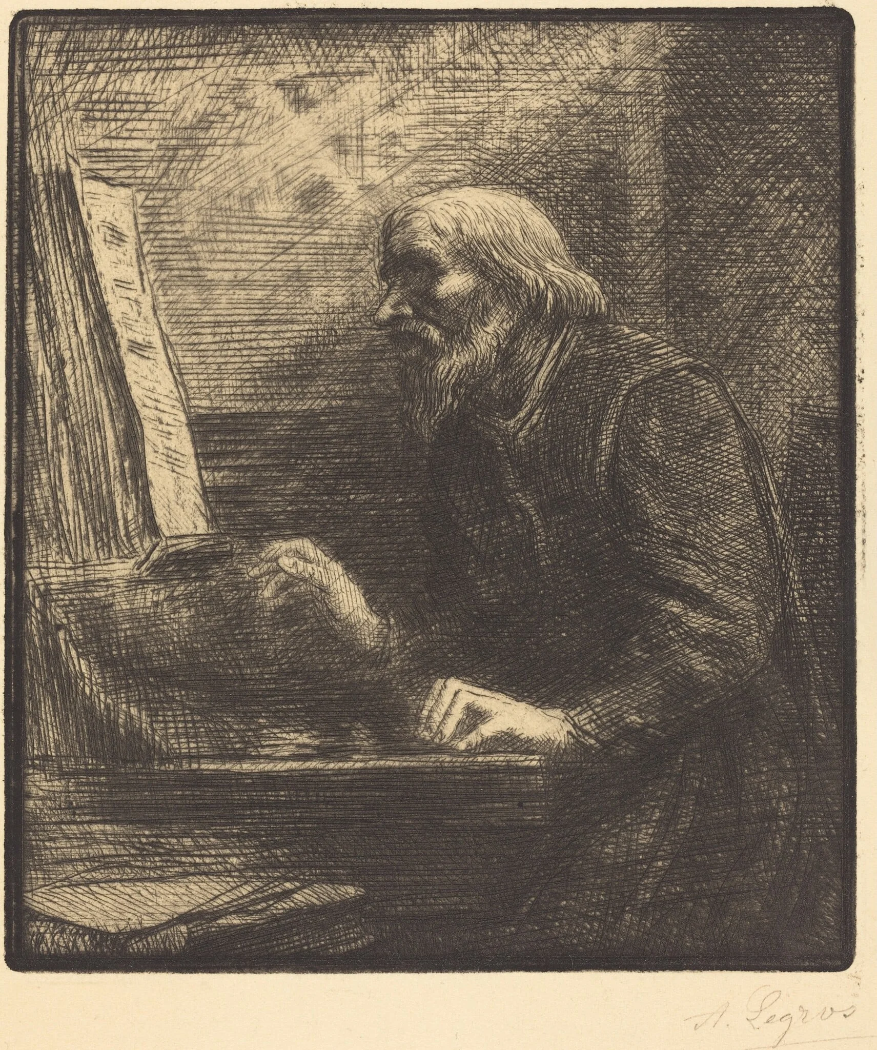Choirmaster (Le maitre de chapelle), detail