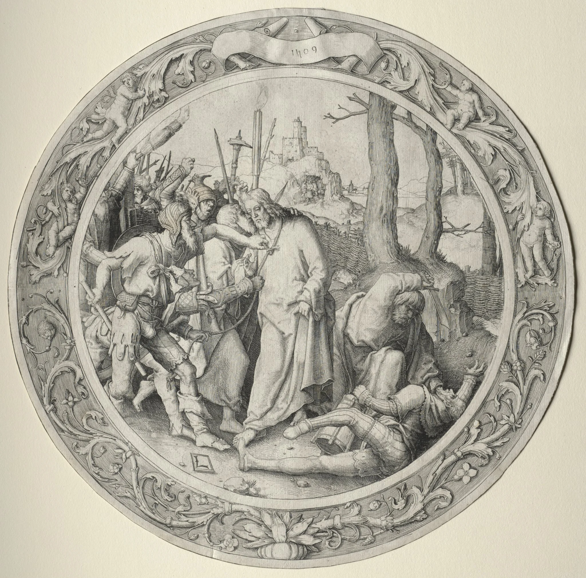 The Round Passion: The Betrayal of Christ, detail