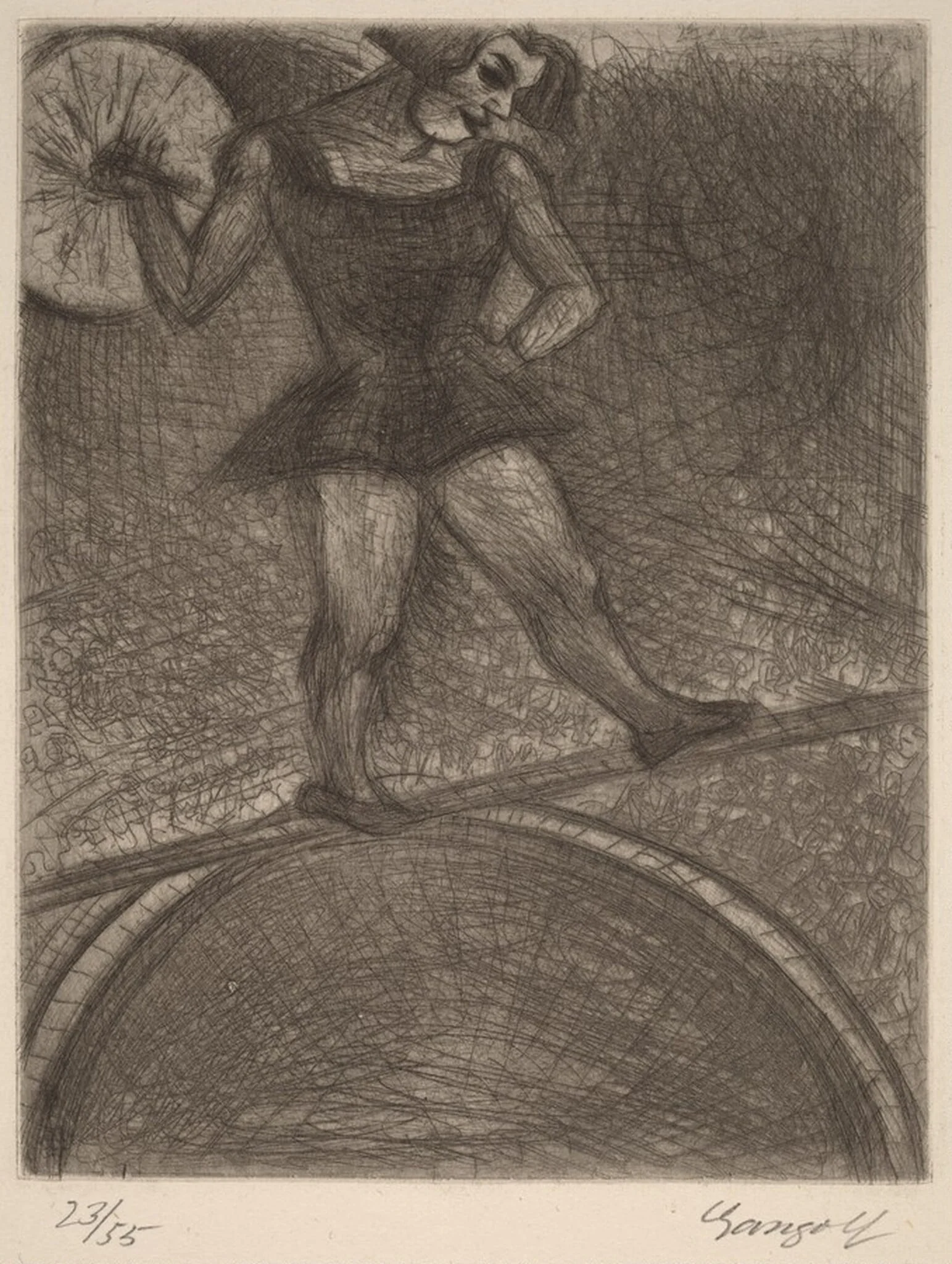 The Tightrope Walker (Die Seiltänzerin), detail