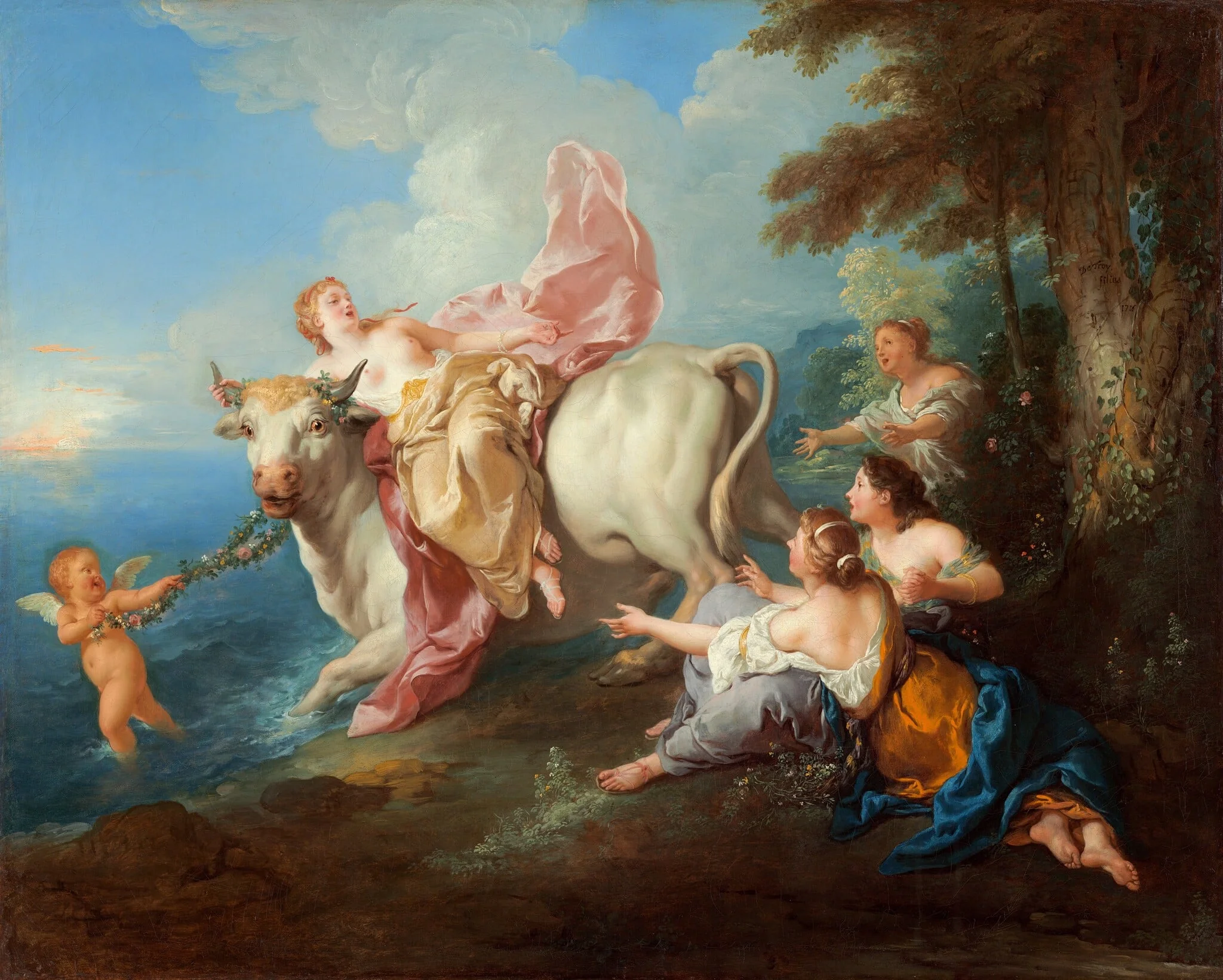 The Abduction of Europa, detail