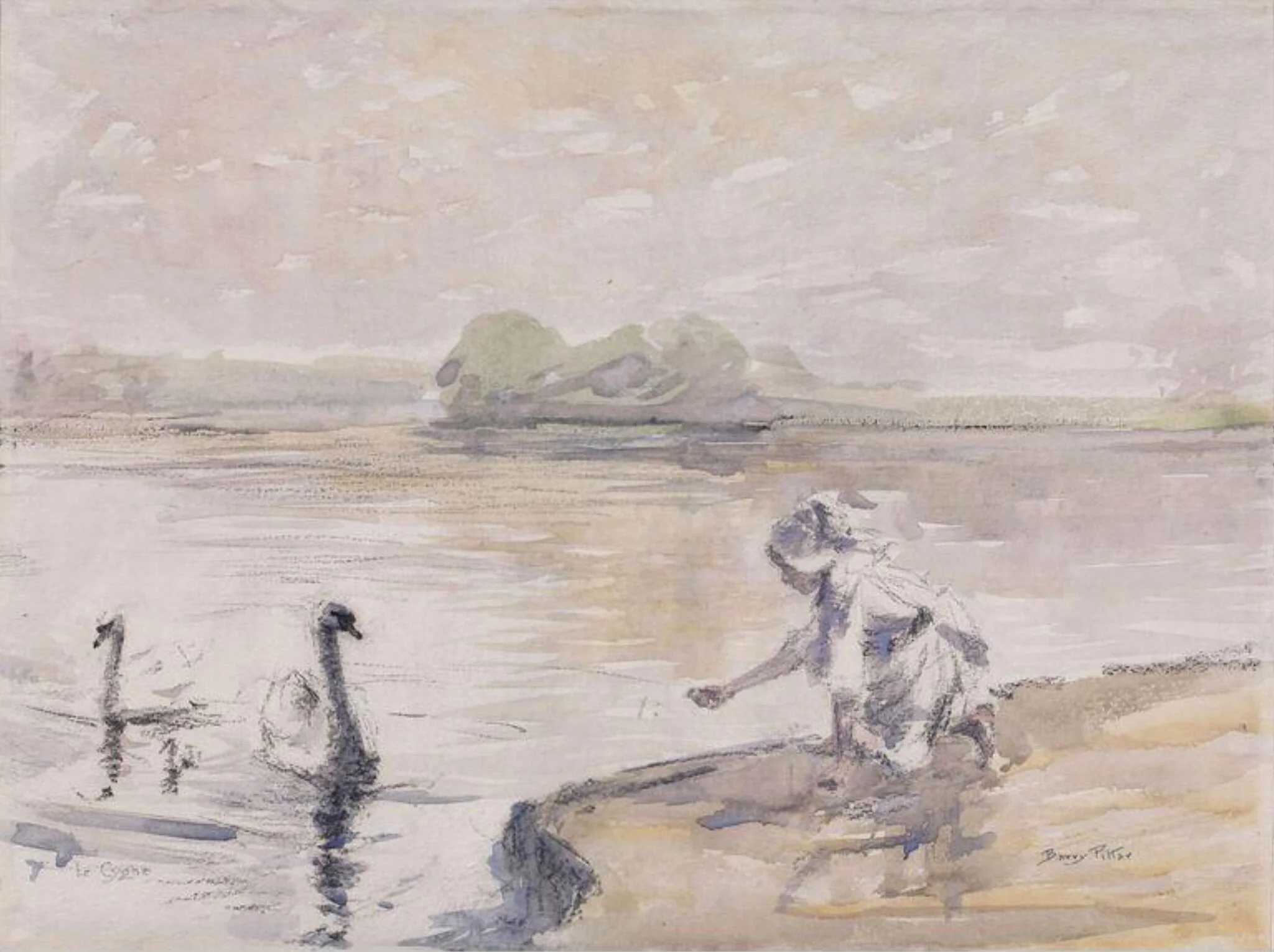 Le Cygne, detail