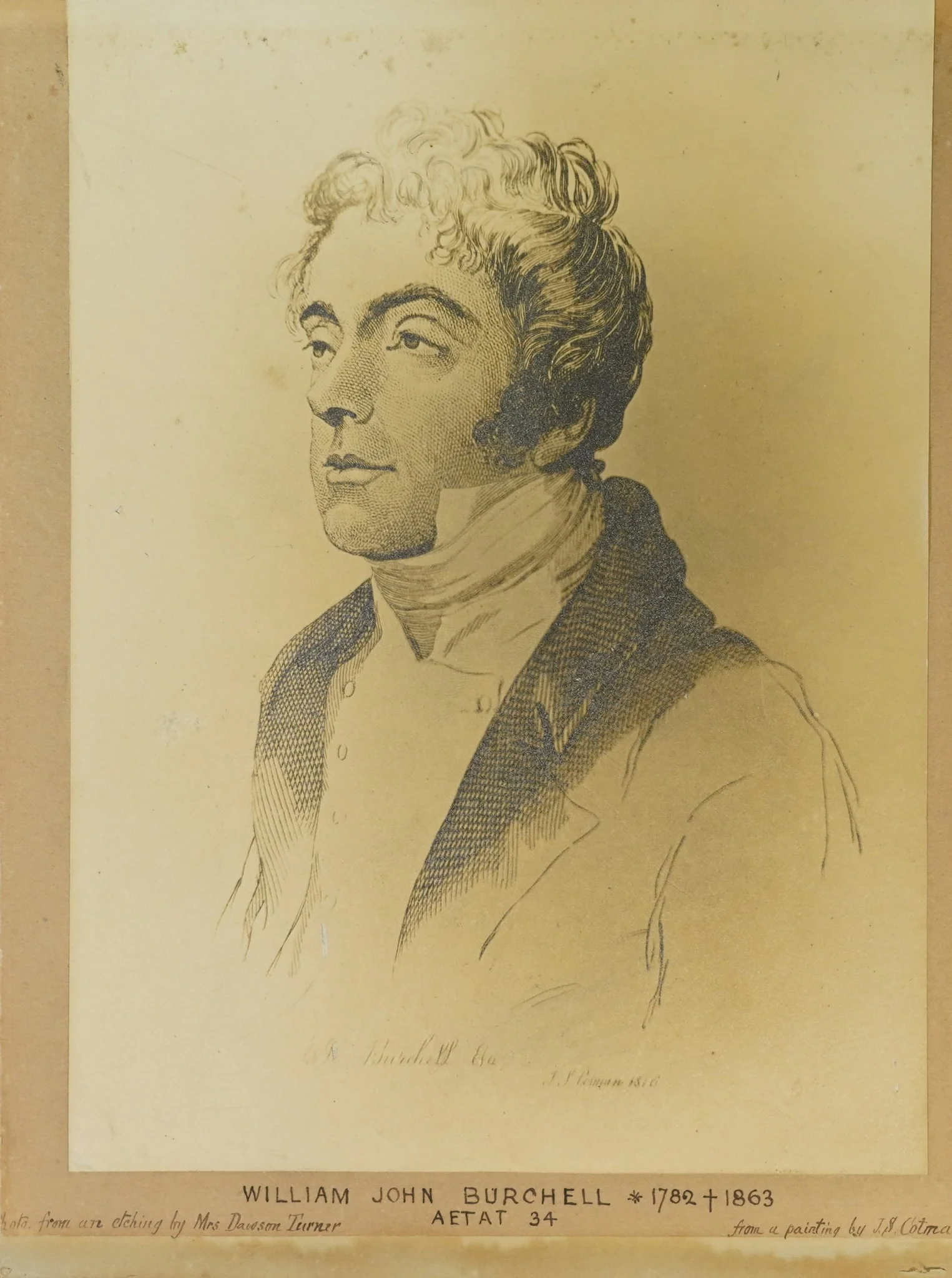 Porträt von William John Burchell, detail