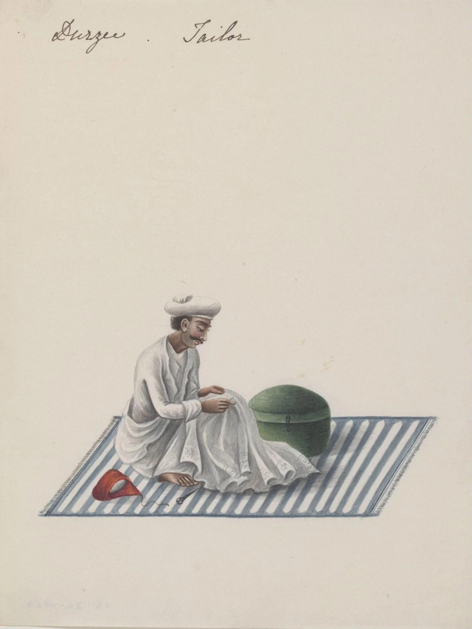 A tailor, detail