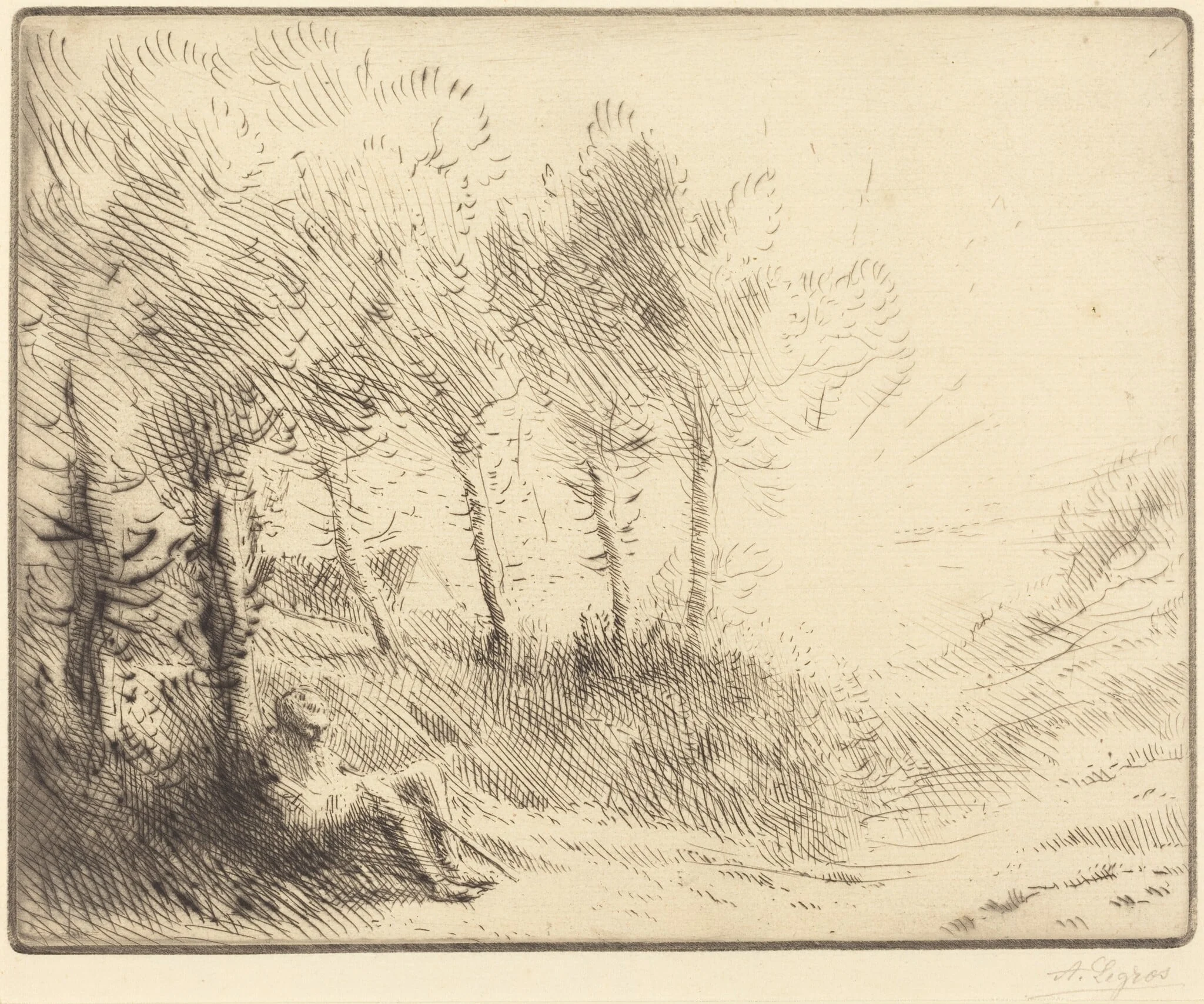 Landscape (Paysage), detail