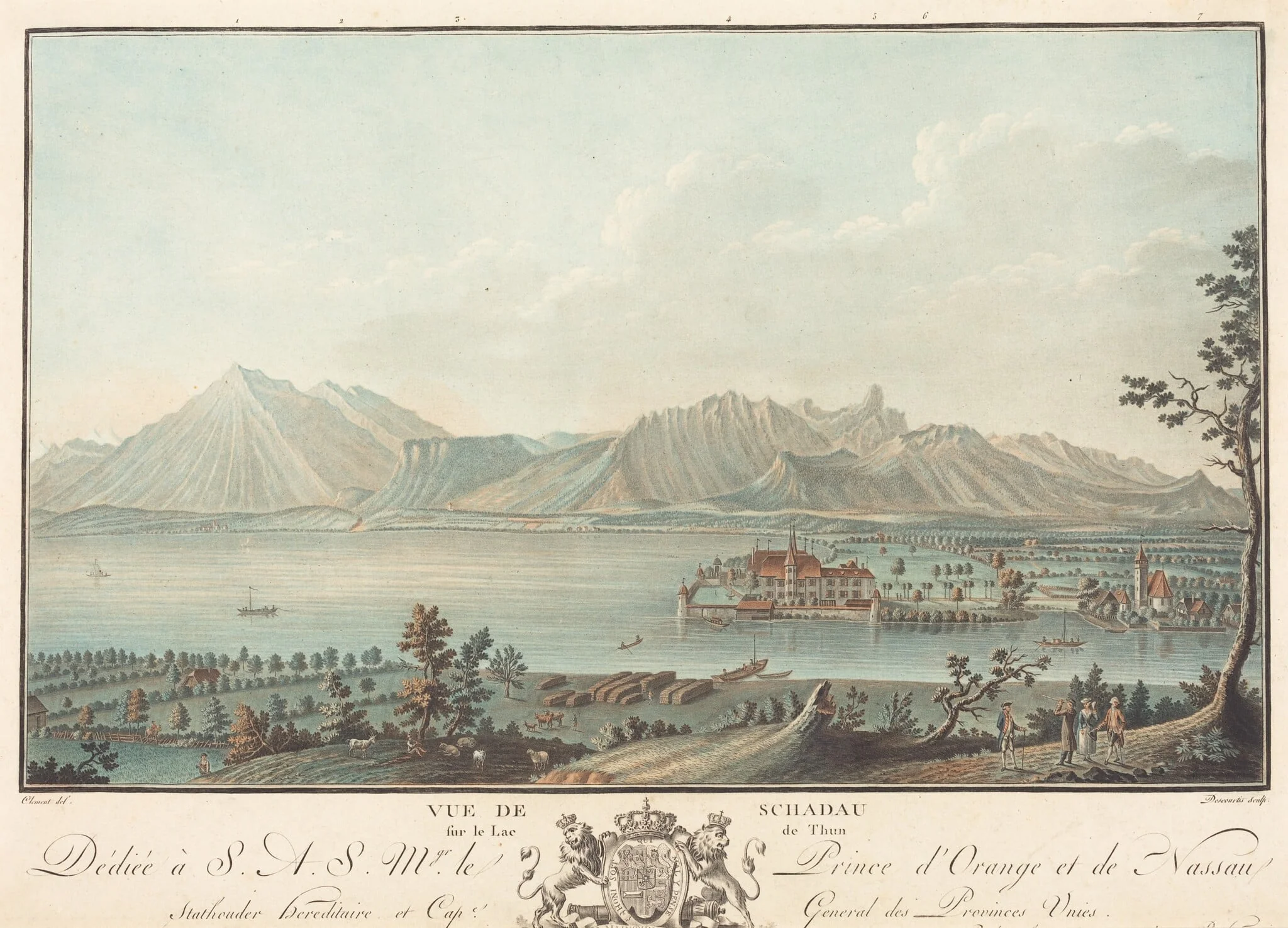 Vue de Schadau, detail