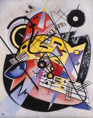 Composition 248 White point, by Wassily Kandinsky, oil, 1923